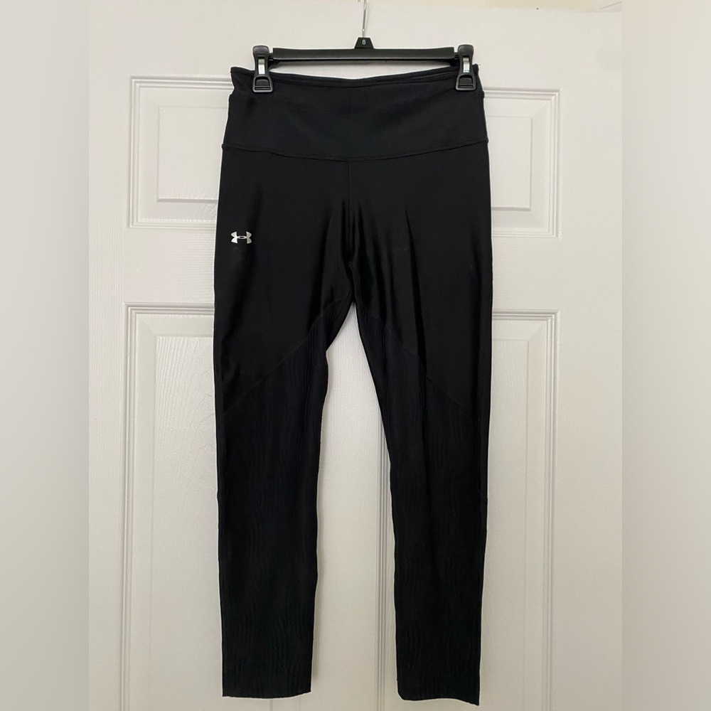 Under Armour Women’s Heat Gear Crop Compression Leggings w/ Mesh Waist | Medium